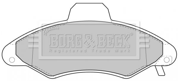 BORG & BECK Комплект тормозных колодок, дисковый тормоз BBP1600